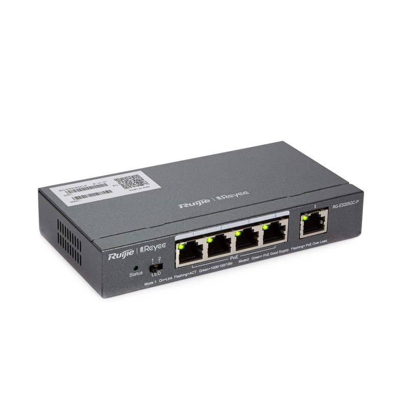 Ruijie Networks RG-ES205GC-P switch 5 Port Managed L2 Gigabit Ethernet PoE