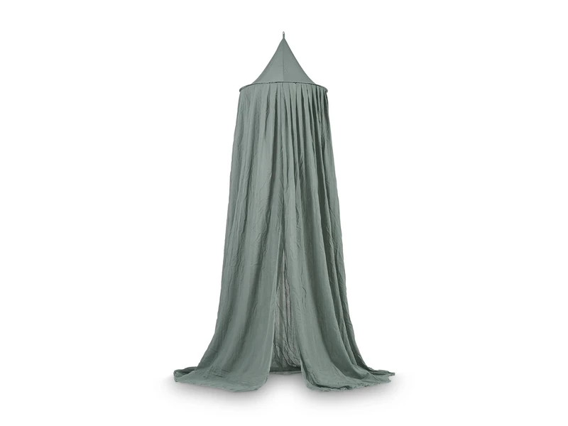 Jollein Canopy Vintage Ash Green - Height 245 cm - Bed Canopy Baby Cot Children's Room - Green