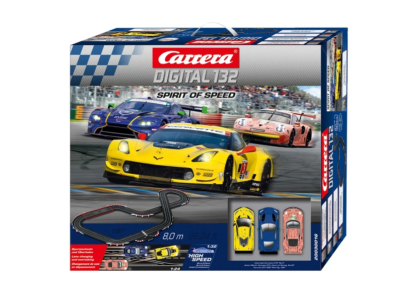 Carrera Digital 132 I Spirit of Speed Race Track Set | Racetracks and Licensed Slot Cars | Up to 6 Players | For Boys & Girls from 8 Years & Adults