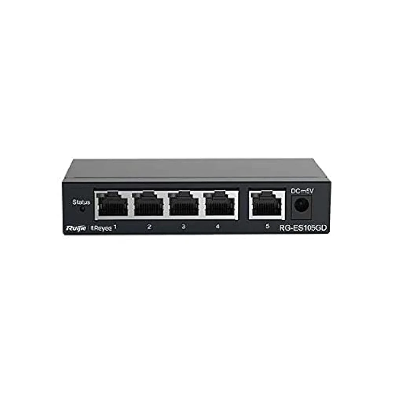 REYEE 5-Port Gigabit Unmanaged Switch, 5 Gigabit RJ45 Ports,Steel Case Brand
