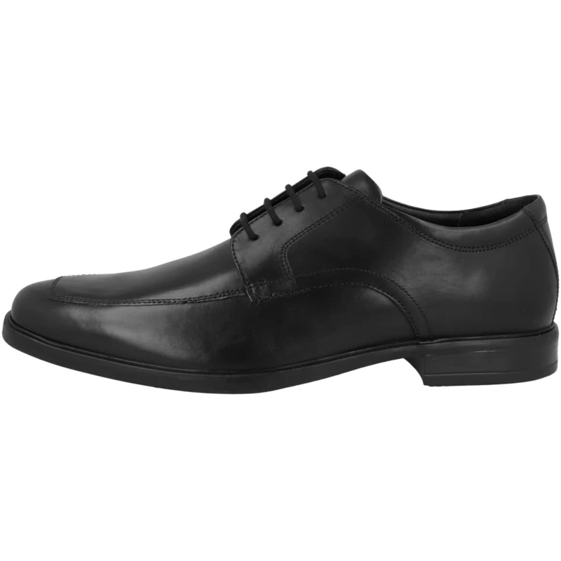 Clarks Men's Howard Apron Oxford Schuh, Black Black Leather, 7 UK