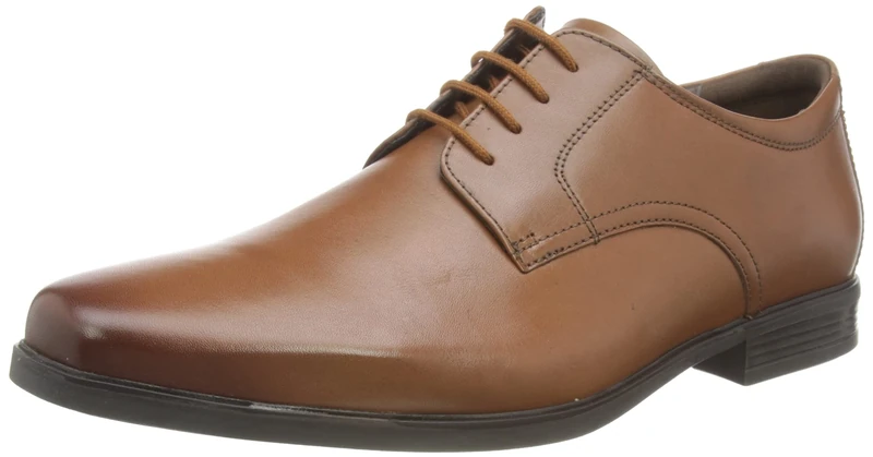 Clarks Men's Ronnie Walk Derbys, Dark Tan Lea, 11 UK