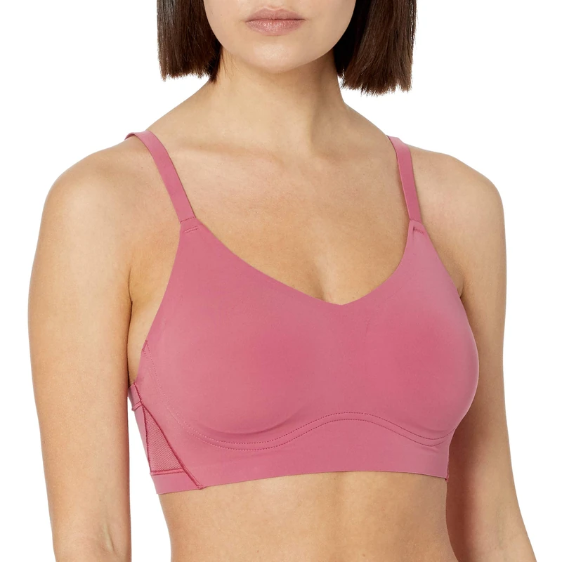 True & Co Women's True Body Lift Triangle Adjustable Strap Bra, Opaque, Malaga Mesh, (Small) 32-34DD/DDD