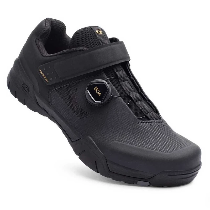 Crankbrothers Mallet-E BOA Cycling Shoes, Black/Gold, UK 7 / EU 41