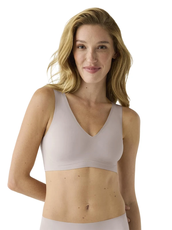 True & Co Women's True Body Lift V Neck Bra, Mink, (Large) 36-38A/D