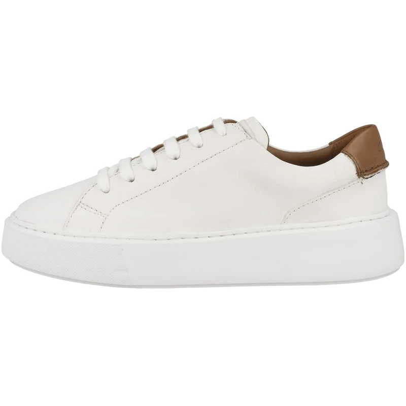 Clarks Women's Hero Lite Lace Sneaker, White Leather, 3.5 UK