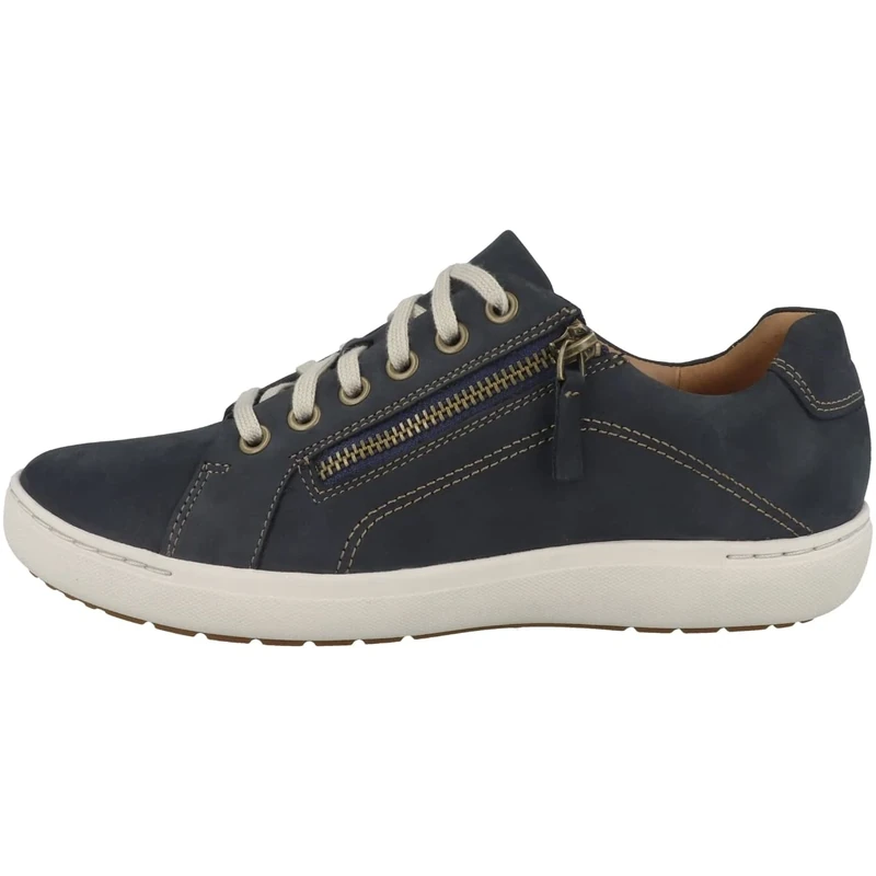 Clarks Women's Nalle Lace Sneaker, Navy Nubuck, 7.5 UK