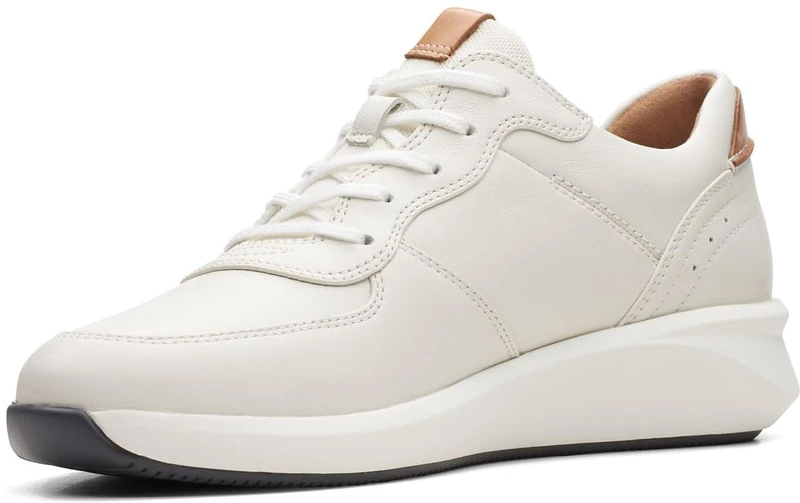 Clarks Women's Un Rio Sprint Sneaker, White Combi Lea, 5 UK