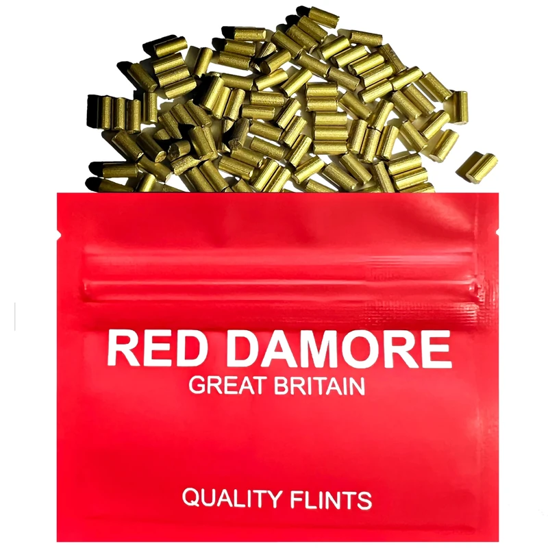 RED DAMORE Lighter Flints 100 x Universal Lighter Flints - Gold