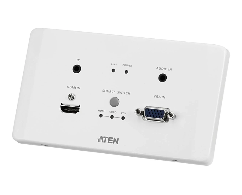 HDMI & VGA HDBaseT Transmitter with EU Wall Plate/PoH (4K@100m) (HDBaseT Class A) VE2812AEUT ATEN