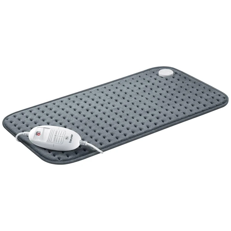 Beurer HK 123 Plush Heating Pad with 3 Temperature Levels and Auto Shut-Off Machine Washable Made in Europe XXL Size 60 x 30 cm