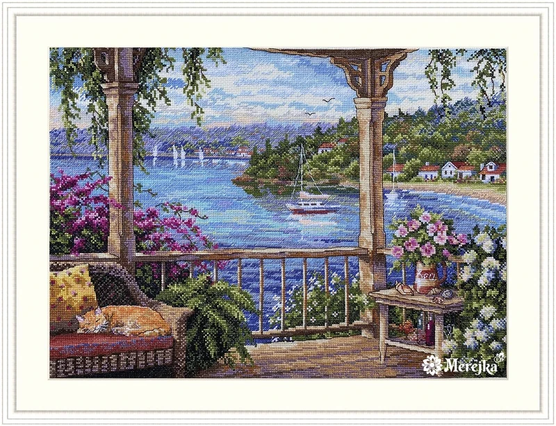 Merejka Cross Stitch Set, Multicoloured, 37,5x28 cm
