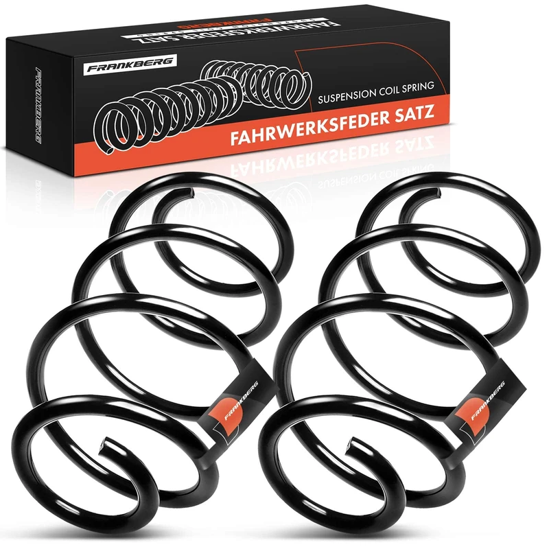 Frankberg 2x Coil Spring Front axle Compatible with Viano W639 2003-2010 Vito Bus W639 2003-2010 Vito/Mixto Box 2003-2010 Replace# 639321060461