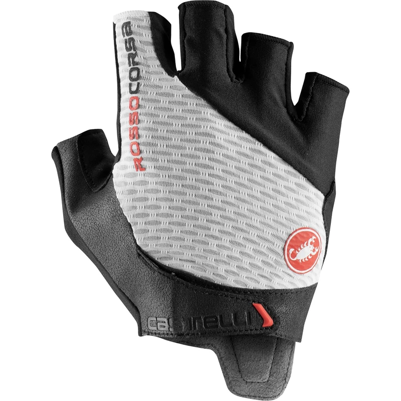 CASTELLI Cycling Rosso Corsa Pro V Glove for Road Bike and Gravel l Cycling - White - XS