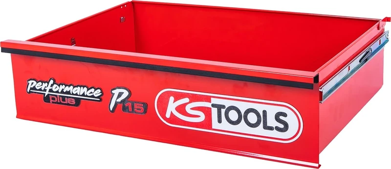 KS Tools 873.1008-R002P Drawer with Logo and Ball Guide for Workshop Trolley P15, 568 x 398 x 154 mm