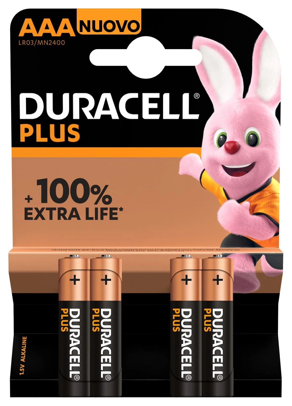 Duracell 9510570 | Plus Power Alkaline Batteries | AAA 4pk