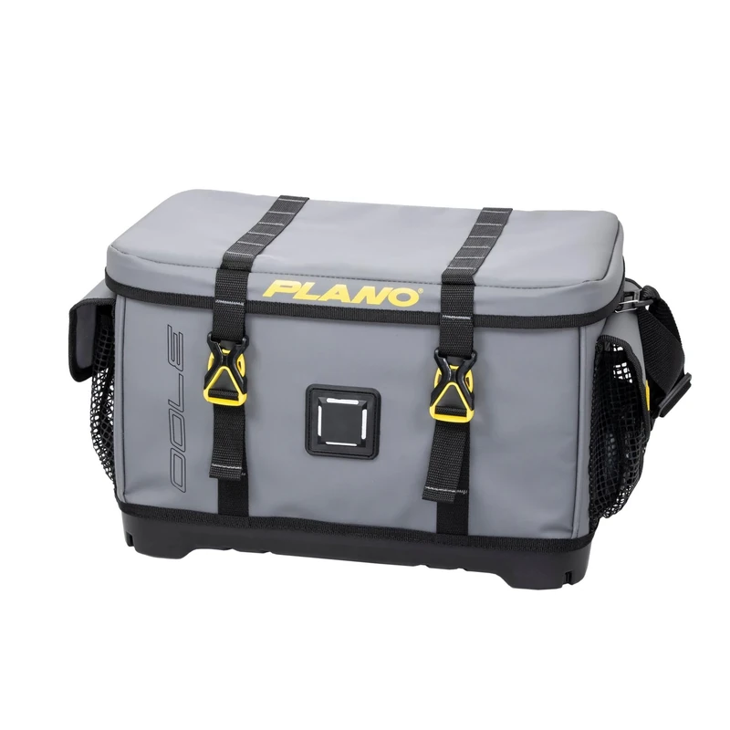 Plano Z-Series 3700 Tackle Bag, Gray, PVC Fabric with Waterproof and Non-Skid Base, Includes 2 3700 Stowaway Utility Boxes, Soft Fishing Tackle Storage Bag