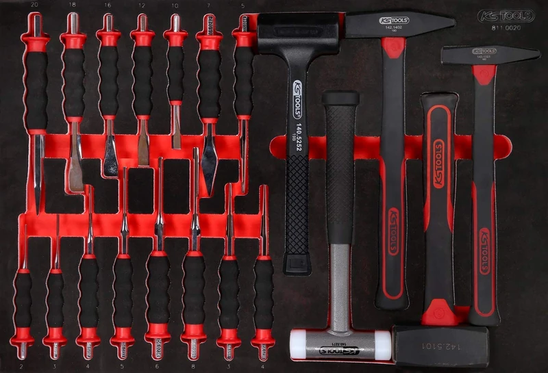 KS Tools Performanceplus 811.0020 Tool Set 20 Pieces Hammer and Chisel