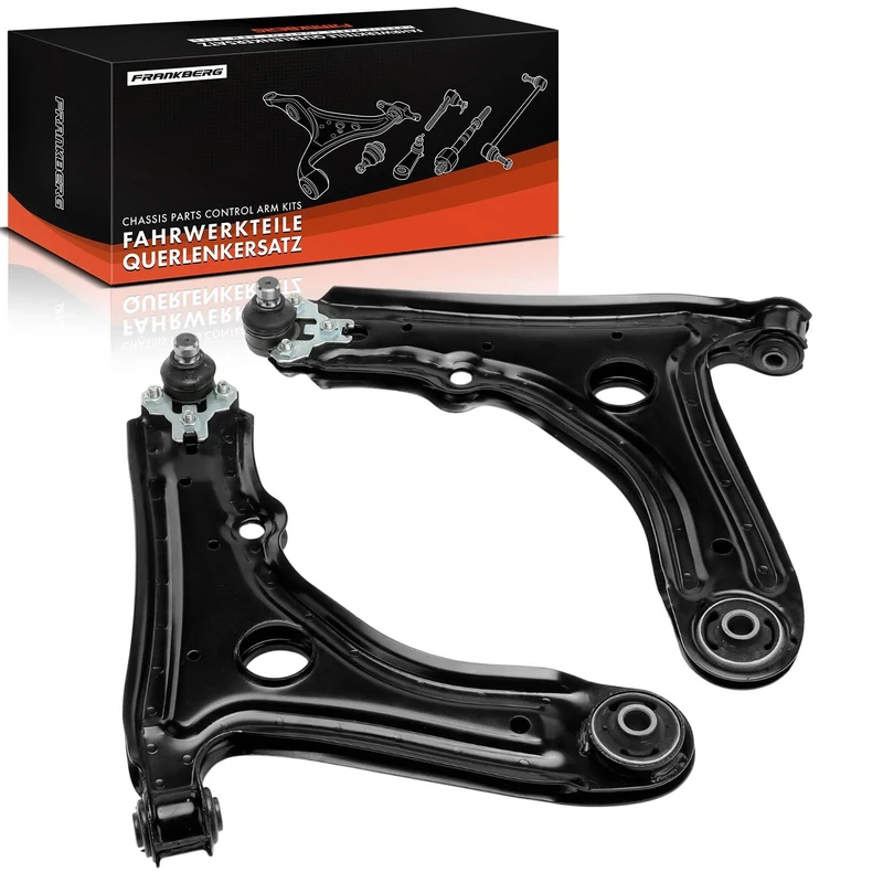 Frankberg 2x Wishbone Arm Front Axle Rear Compatible with Golf III/Golf III Van 1H1 1E7 1991-1998 Golf III Variant 1H5 1993-1999 Golf IV 1E7 1998-2002 V.e.n.t.o 1H2 1991-1998