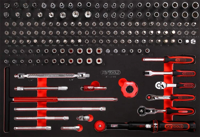 KS Tools Performance Plus 811.0169 Tool Set 169 Pieces 1/4 Inch Socket Spanner - Image 1