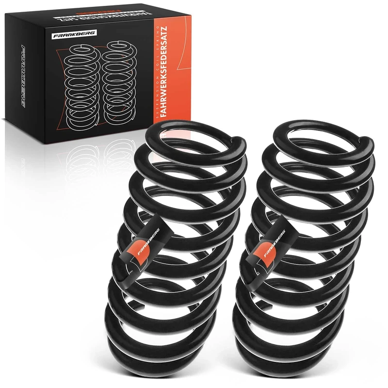 Frankberg 2x Coil Spring Rear axle Compatible with E90 E91 318 320 325 330 335 2004-2012 E92 320 325 330 2006-2013 Replace# 33536768250