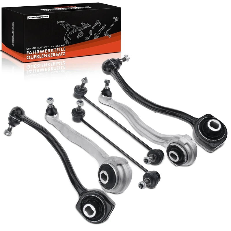 Frankberg Control Arm Kit with Rubber bearing Front 6 pcs Compatible with C180 C200 C220 W203 CL203 S203 C209 R171 2000-2011 2033300111