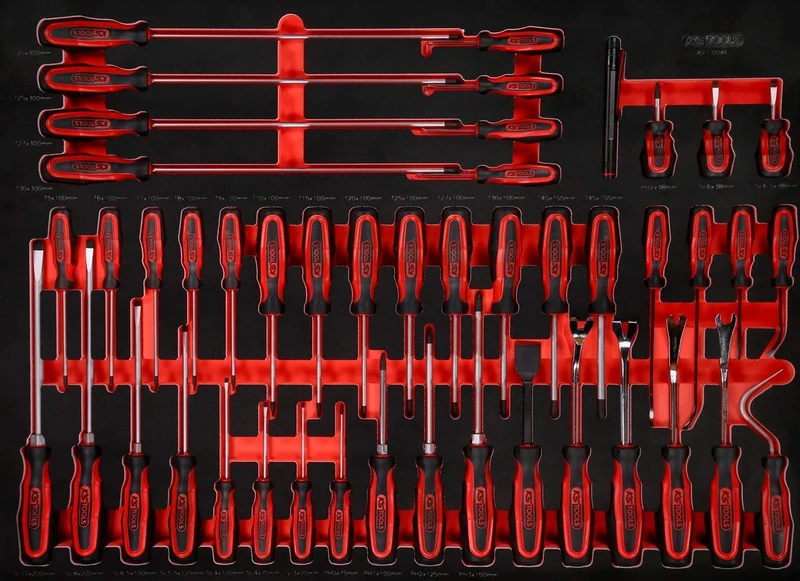 KS Tools 821.0046 Screwdriver Set in Foam Insert 46 Pieces