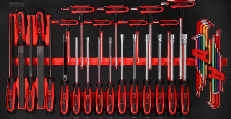 KS Tools Performance plus 813.0042 Tool Set 42 Pieces Files and Screwdriver