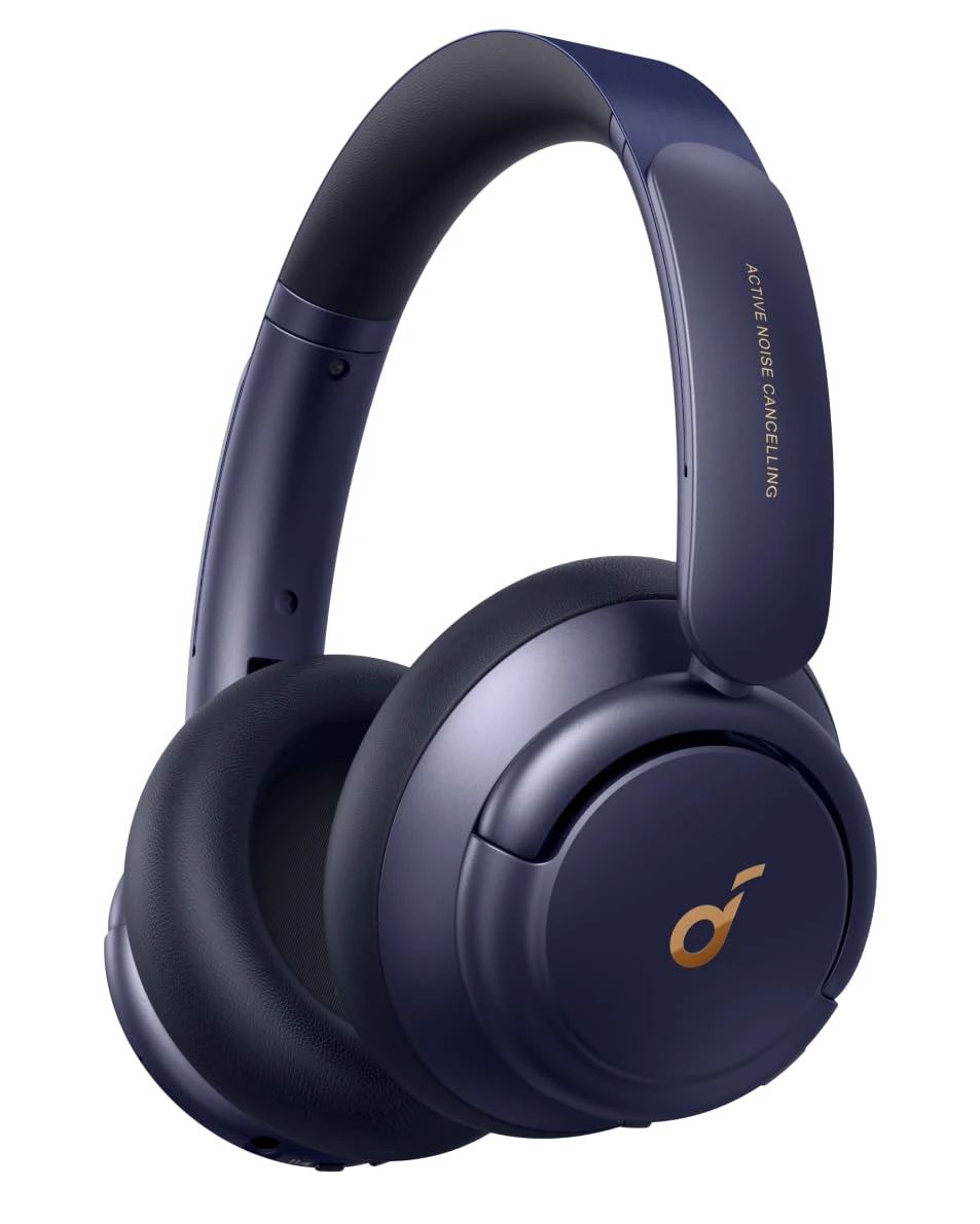 soundcore Q30 by Anker, Hybrid Active Noise Cancelling Headphones with Travel Pouch, Multiple Modes, Hi-Res Audio, Custom EQ via App, 50H Playtime, Comfortable Fit, Bluetooth, Multipoint Connection