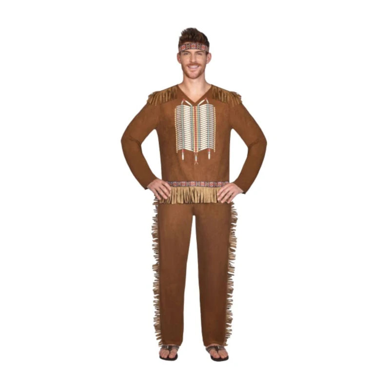 !!SIZE DETAILS MISSING - (PKT) (9910899) Adult Mens Native American Man Costume (Large)