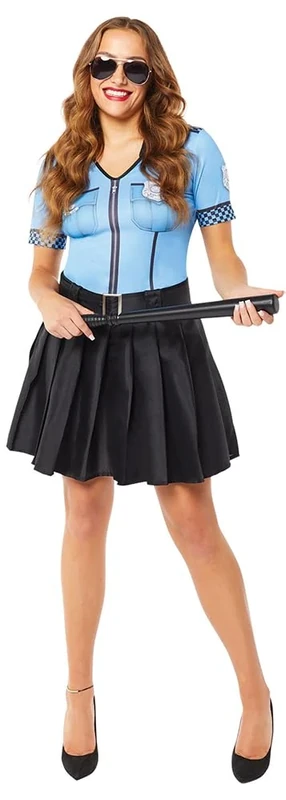 amscan (PKT) (9911090) Adult Ladies Policewoman Penny Costume (UK 8-10)