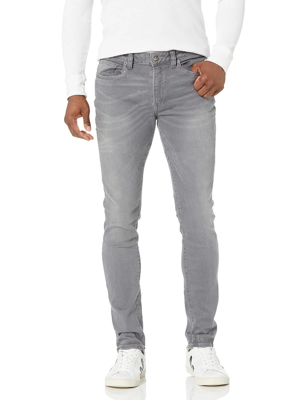 Buffalo David Bitton Men's Skinny Max Jeans, Grey, 36W x 34L