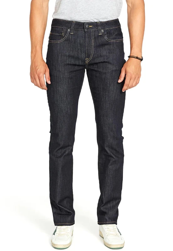 Buffalo David Bitton Men's Straight Six Jeans, Rinse Wash Indigo, 32W / 30L