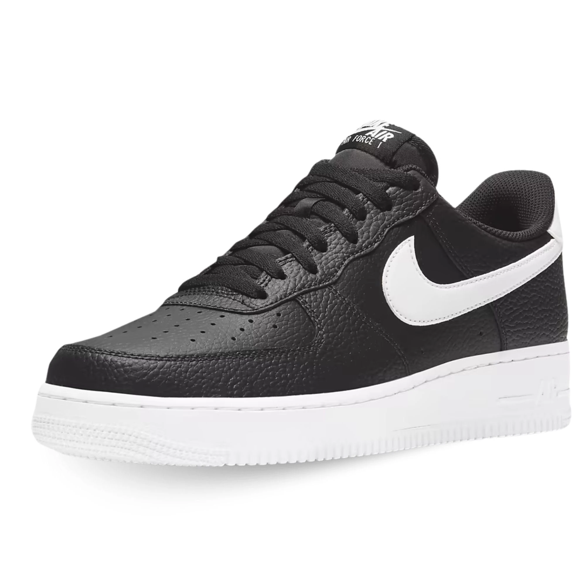 NIKE Men's Air Force 1 '07 Basketball Shoe, Black White Dark, 5 UK