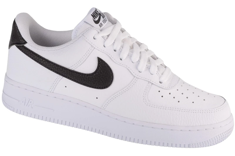 NIKE Men's Air Force 1 '07 Basketball Shoe, White Black Dark, 10.5 UK
