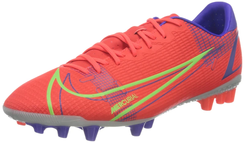 Nike Vapor 14 Academy AG Sneaker Bright Crimson/Metallic Silver 12