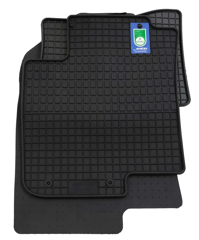 PETEX 97812 Rubber Mats Suitable for i20 Hybrid from 09/2020 Black Set of 4