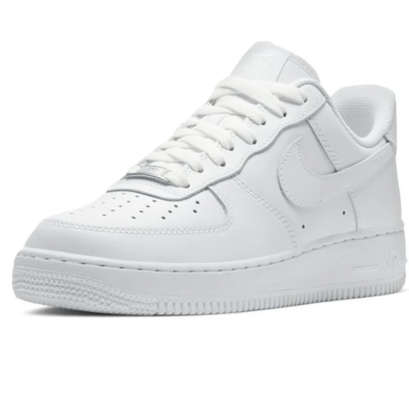NIKE Women's Wmns Air Force 1 '07 Basketball Shoes, White/White/White/White, 8 UK