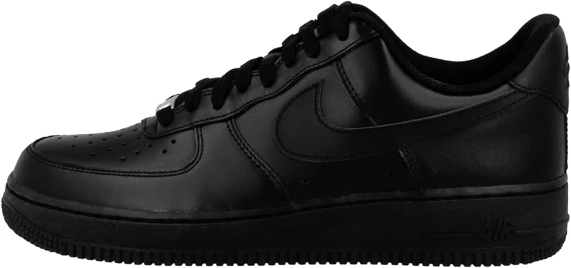 NIKE Women's Wmns Air Force 1 '07 Basketball Shoes, Full Black, 3.5 UK