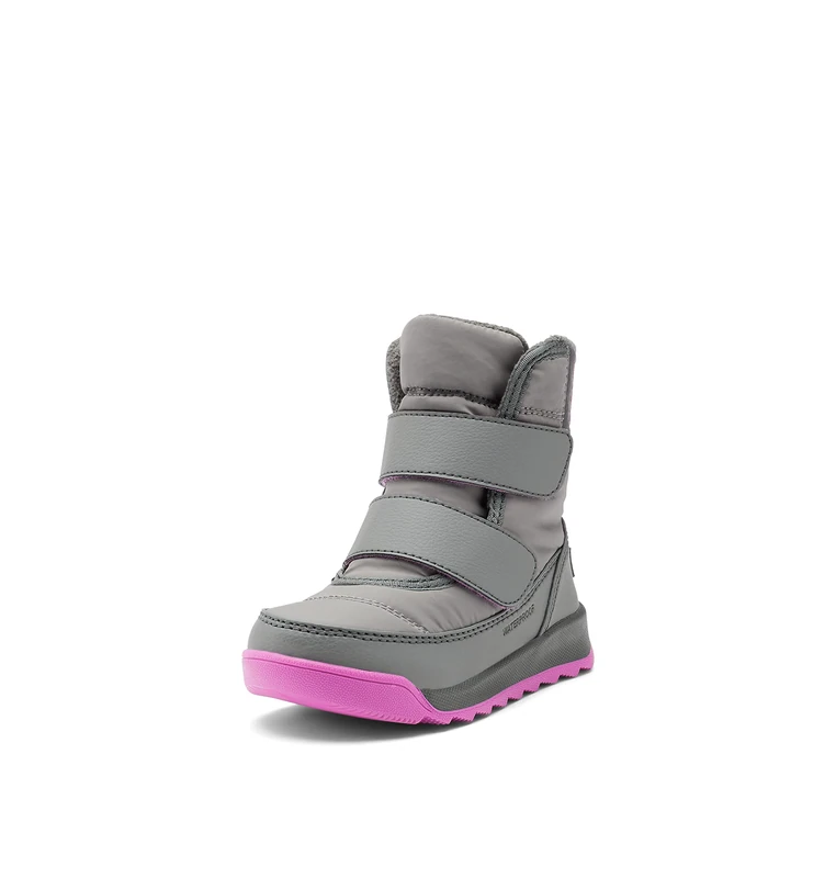 Sorel Whitney 2 Strap Waterproof Unisex Kids Winter Boots, Grey Quarry X Grill, 3 UK