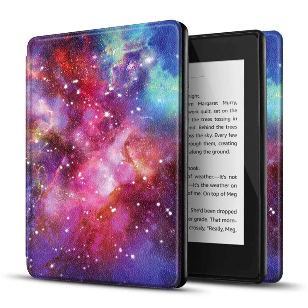 TNP Case for Kindle 10th Generation - Slim & Light Smart Cover Case with Auto Sleep & Wake for Amazon Kindle E-reader 6" Display, 10th Generation 2019 Release (Galaxy Sky)