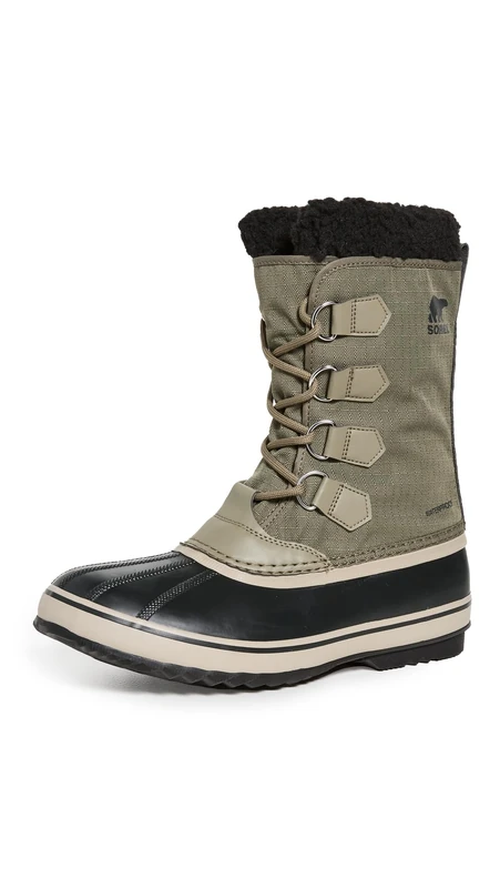 Sorel 1964 PAC NYLON WATERPROOF Men's Snow Boots, Green (Sage x Dark Moss), 9 UK
