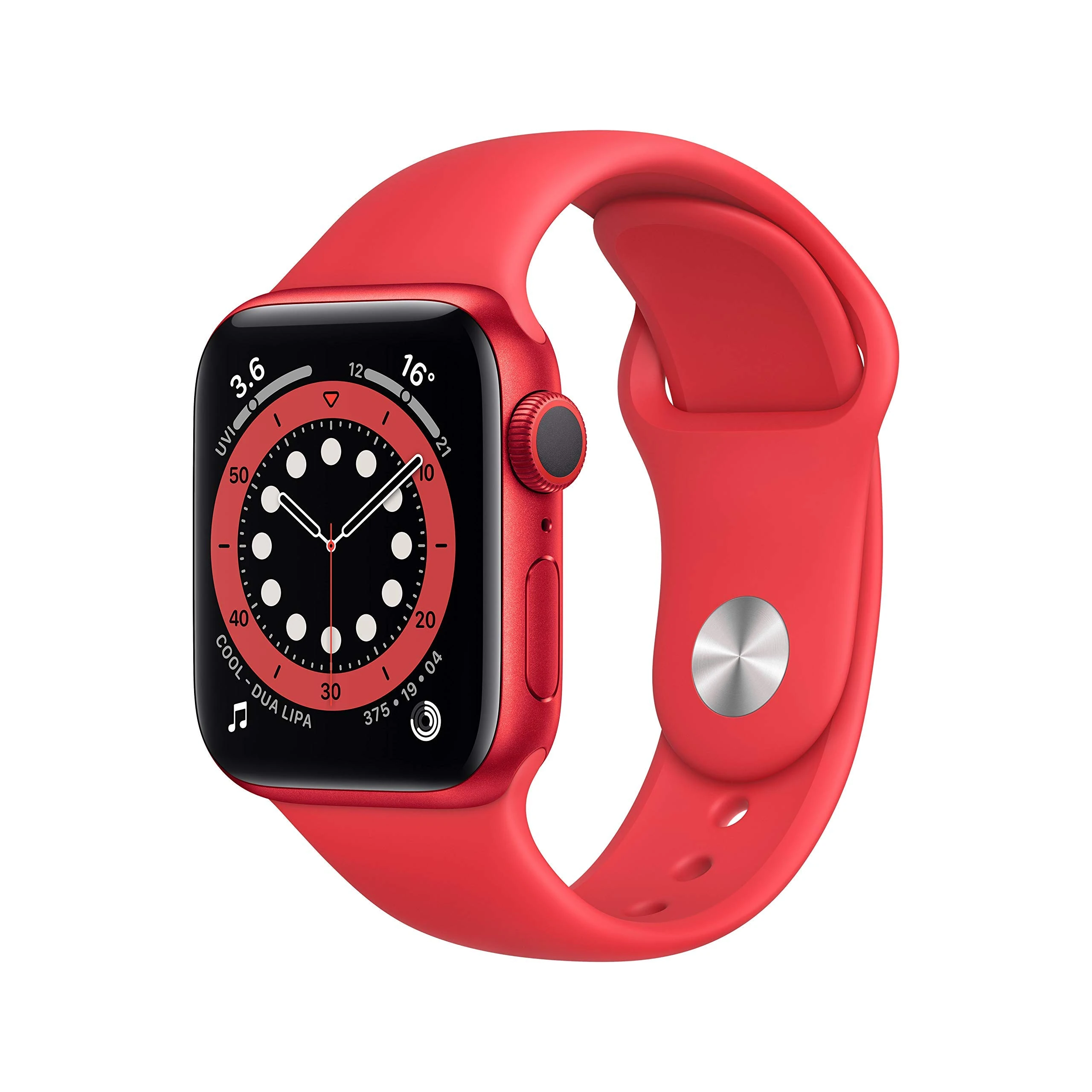 Apple Watch Series 6 (GPS, 40MM) - (PRODUCT)RED Aluminium Case with (PRODUCT)RED Sport Band (Renewed)