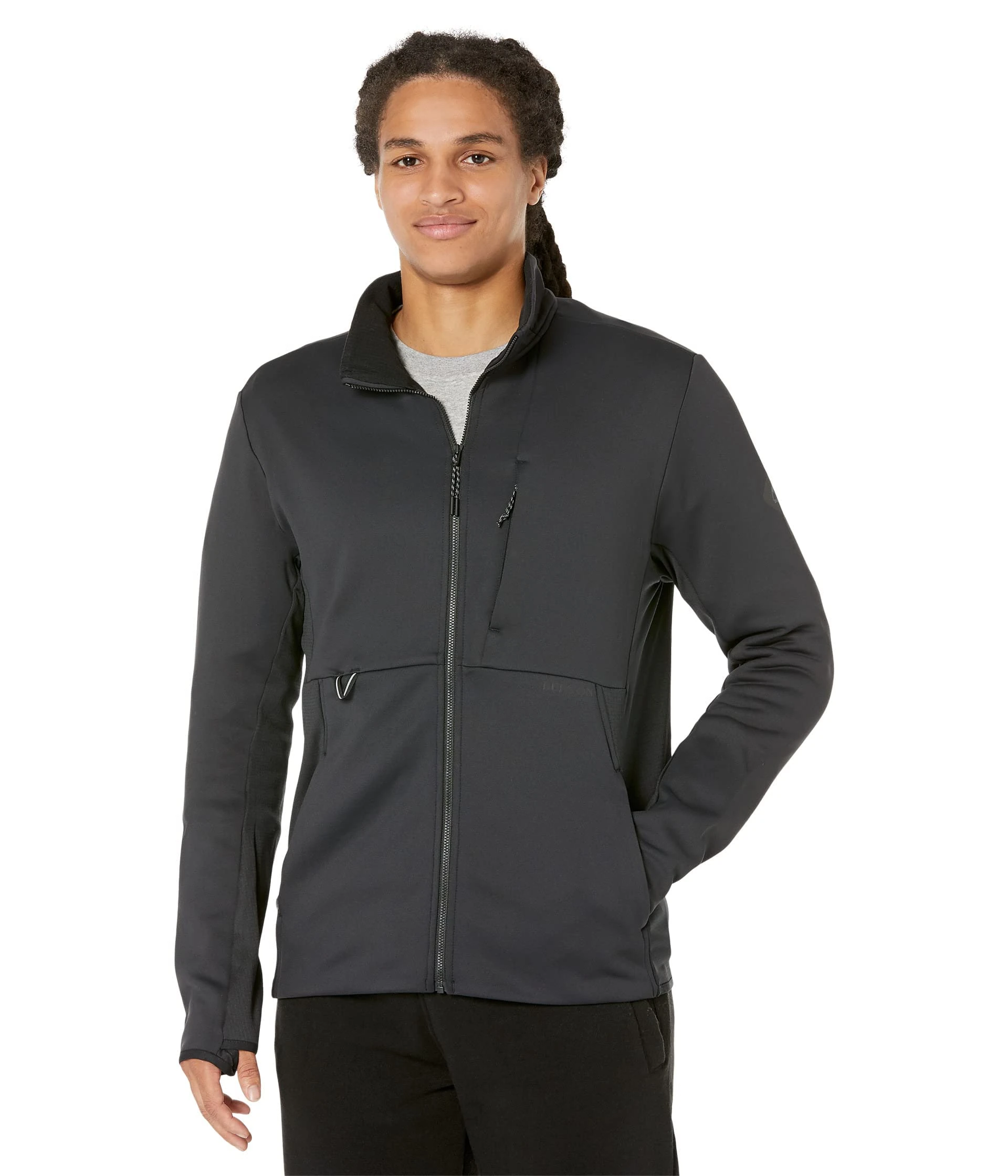 Burton Men's Standard Multipath Full-Zip Fleece, True Black, Small