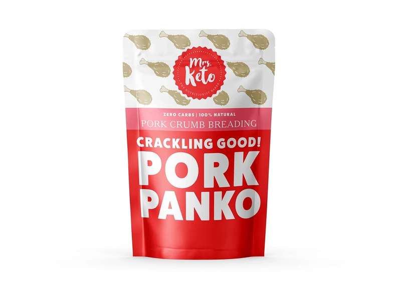 Pork Panko Breadcrumbs by Mrs. Keto – 0g Carb Pork Crackling Crumbs | Carnivore Diet | Low Carb, High Protein, Gluten Free | 250g