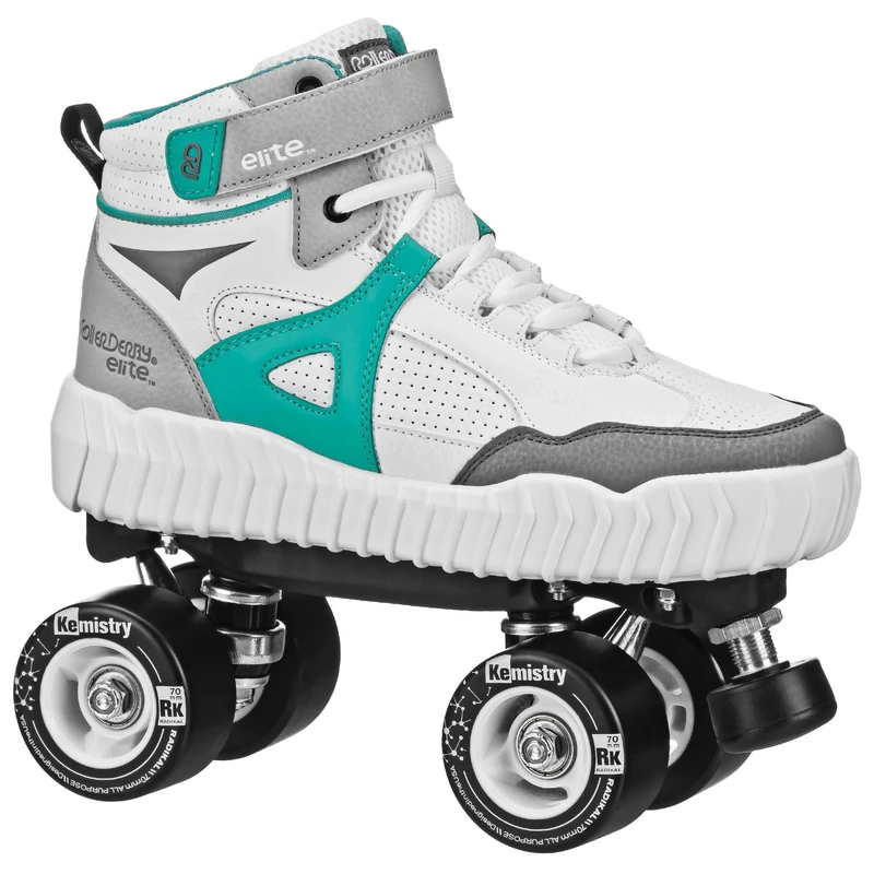 Roller Derby Glidr Sneaker Skate White/Teal Size Mens6/Womens7