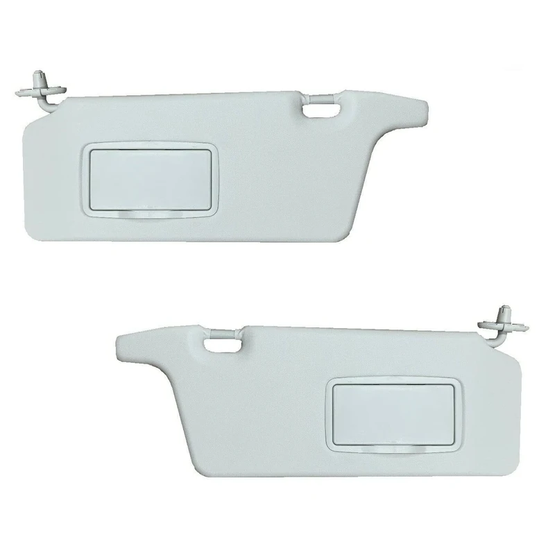 Sun Visor for Honda Civic 2001 2002 2003 2004 2005 Left + Right Pair Driver + Passenger Sides Light-Gray 2MPLASTIC
