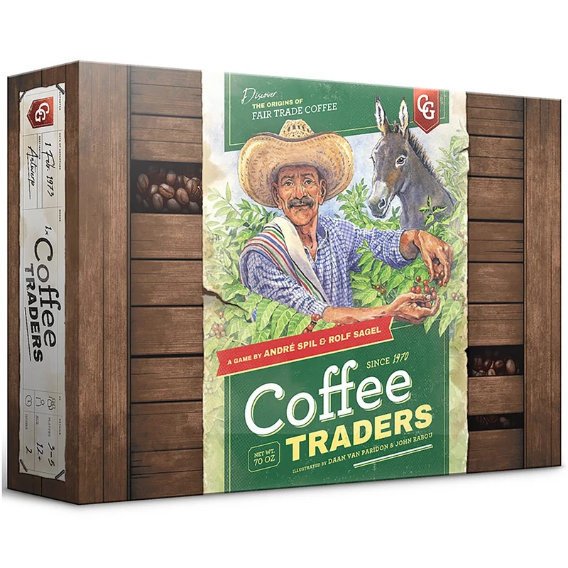 Capstone Games Coffee Traders Board Game, Multiplayer, Ages 14+, Strategy, Standard Edition - Image 1