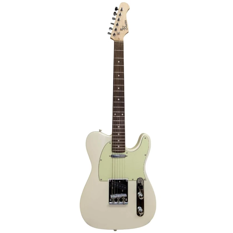 Beaton Old School IV - Classic Electric Guitar white