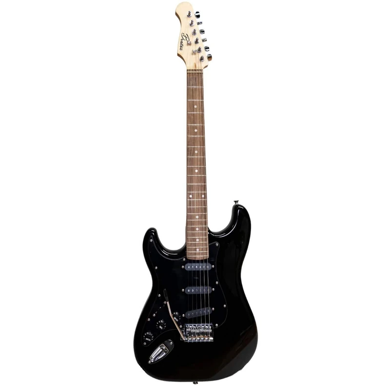 Beaton Legend Left BK - Electric Guitars Strat-Style Lefthand Black